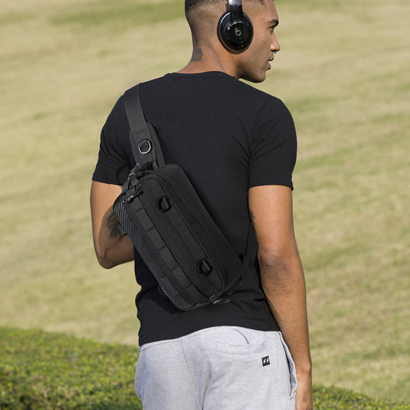 OZUKO 9676 Outdoor Tactical Men Crossbody Bag Oxford Cloth Chest Pack OZUKO 9676 Outdoor Tactical Men Crossbody Bag Oxford Cloth Chest Pack